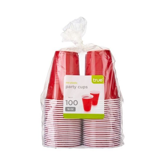 16 oz Red Party Cups, 100 pack by True, Pack of 1 - Harris Teeter